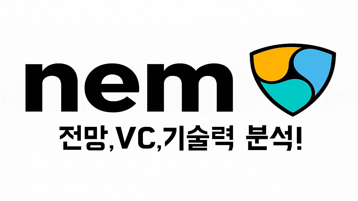 넴(NEM) 로고와 '전망, VC, 기술력 분석!' 문구가 함께 표시된 썸네일 이미지