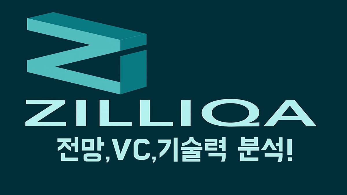 질리카(Zilliqa) 로고와 "전망, VC, 기술력 분석!"이라는 문구가 있는 코인 분석 썸네일 이미지