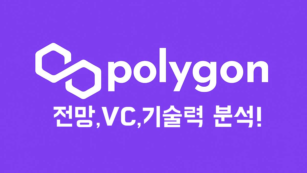 Polygon 로고와 "전망, VC, 기술력 분석!"이라는 문구가 함께 있는 썸네일 이미지