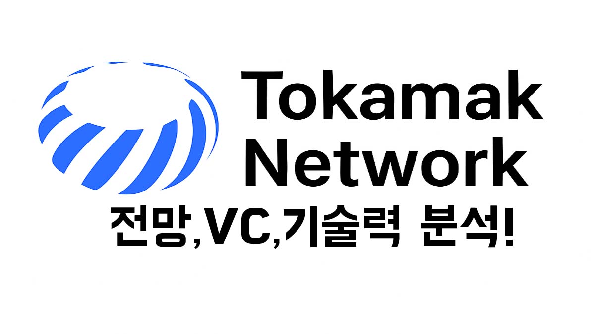 Tokamak Network 로고와 '전망, VC, 기술력 분석!' 문구가 포함된 썸네일 이미지